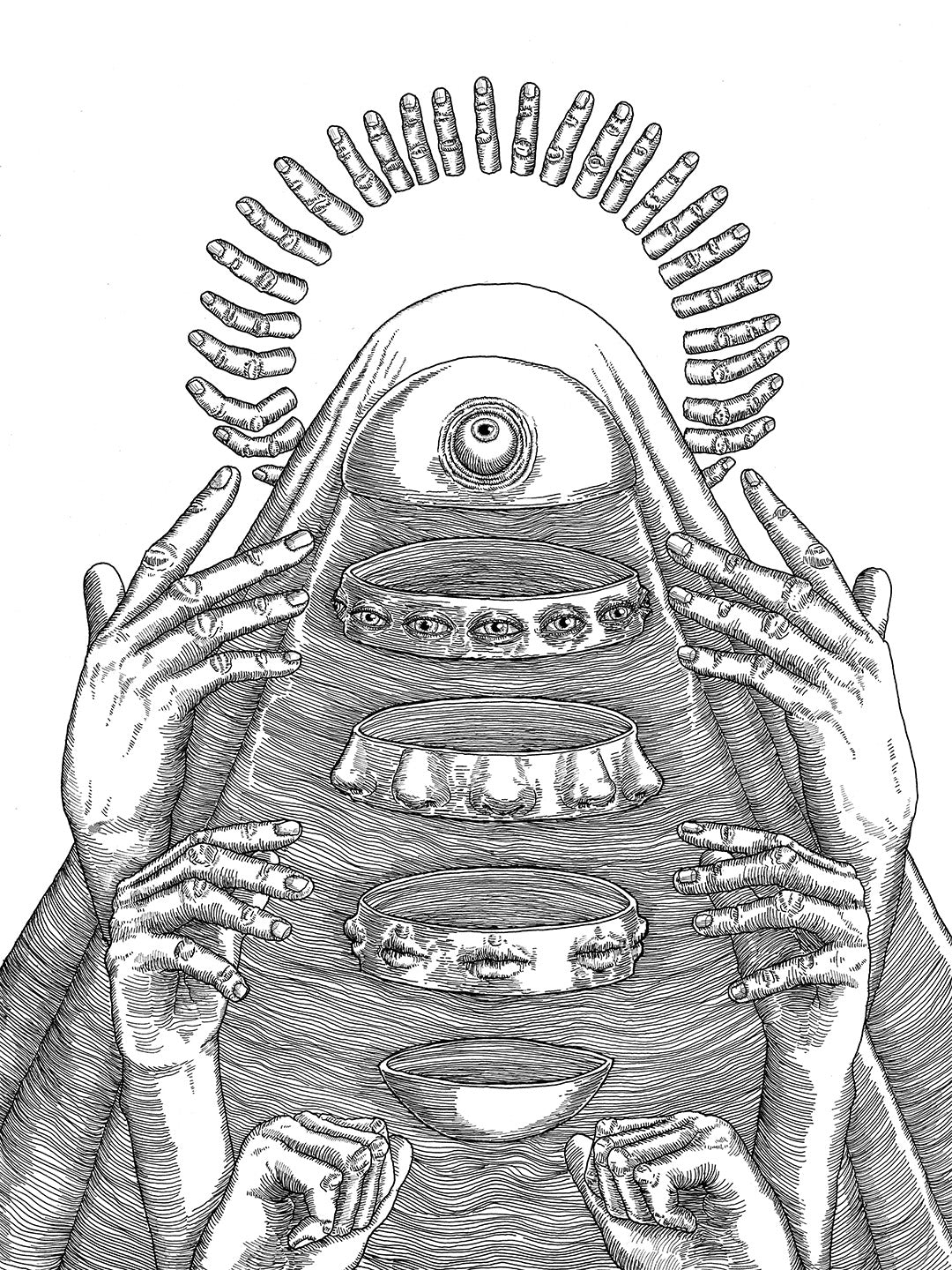 "Projection V" Original Drawing