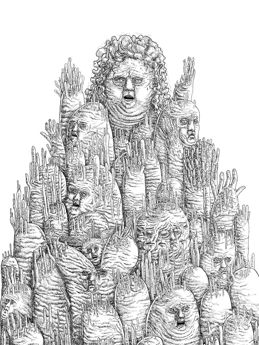 "Garden I" Original Drawing