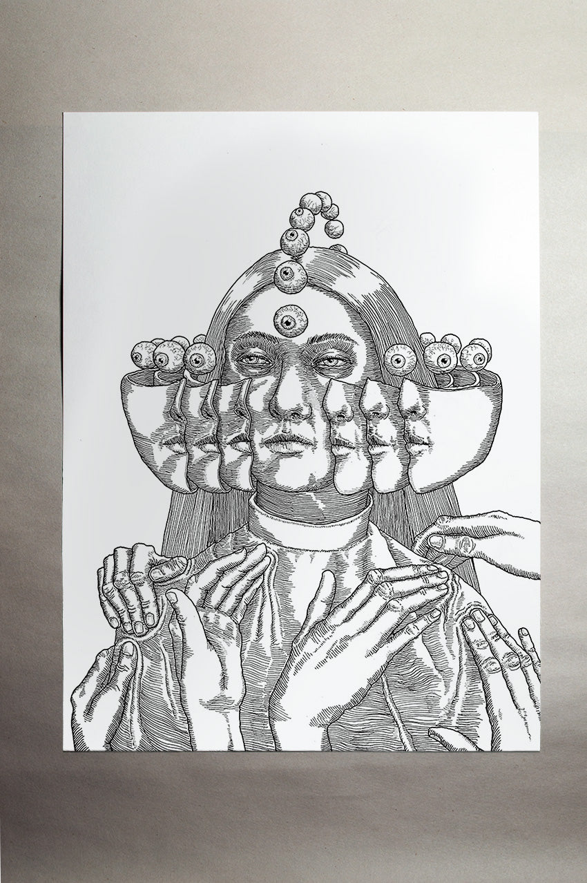"Mask I" Original Drawing