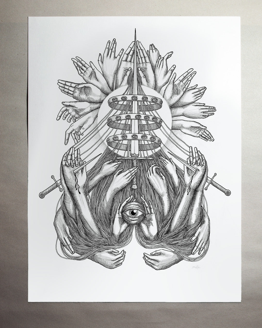 "Tether" Original Drawing