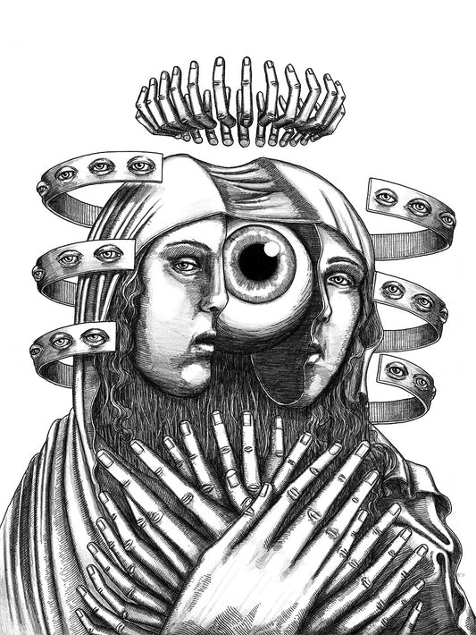 "Our Lady of Perpetual Qualms" Original Drawing