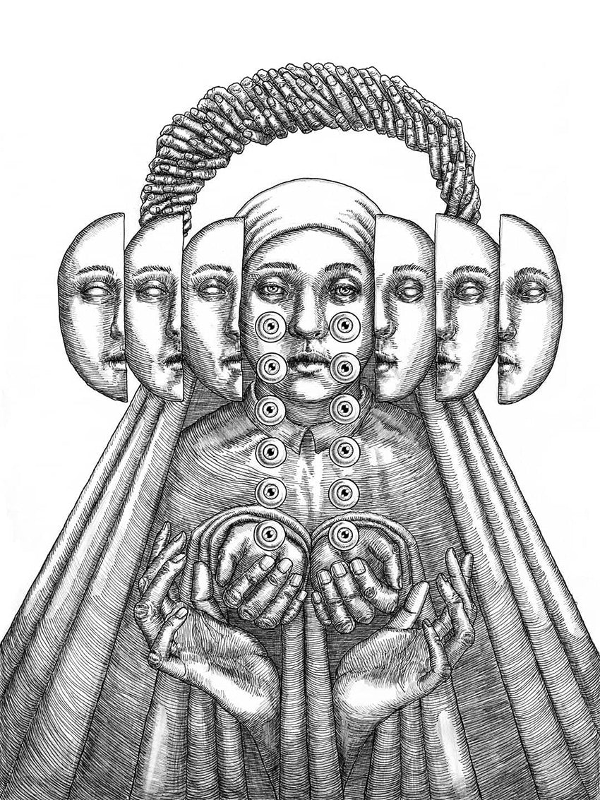 "Projection III" Original Drawing