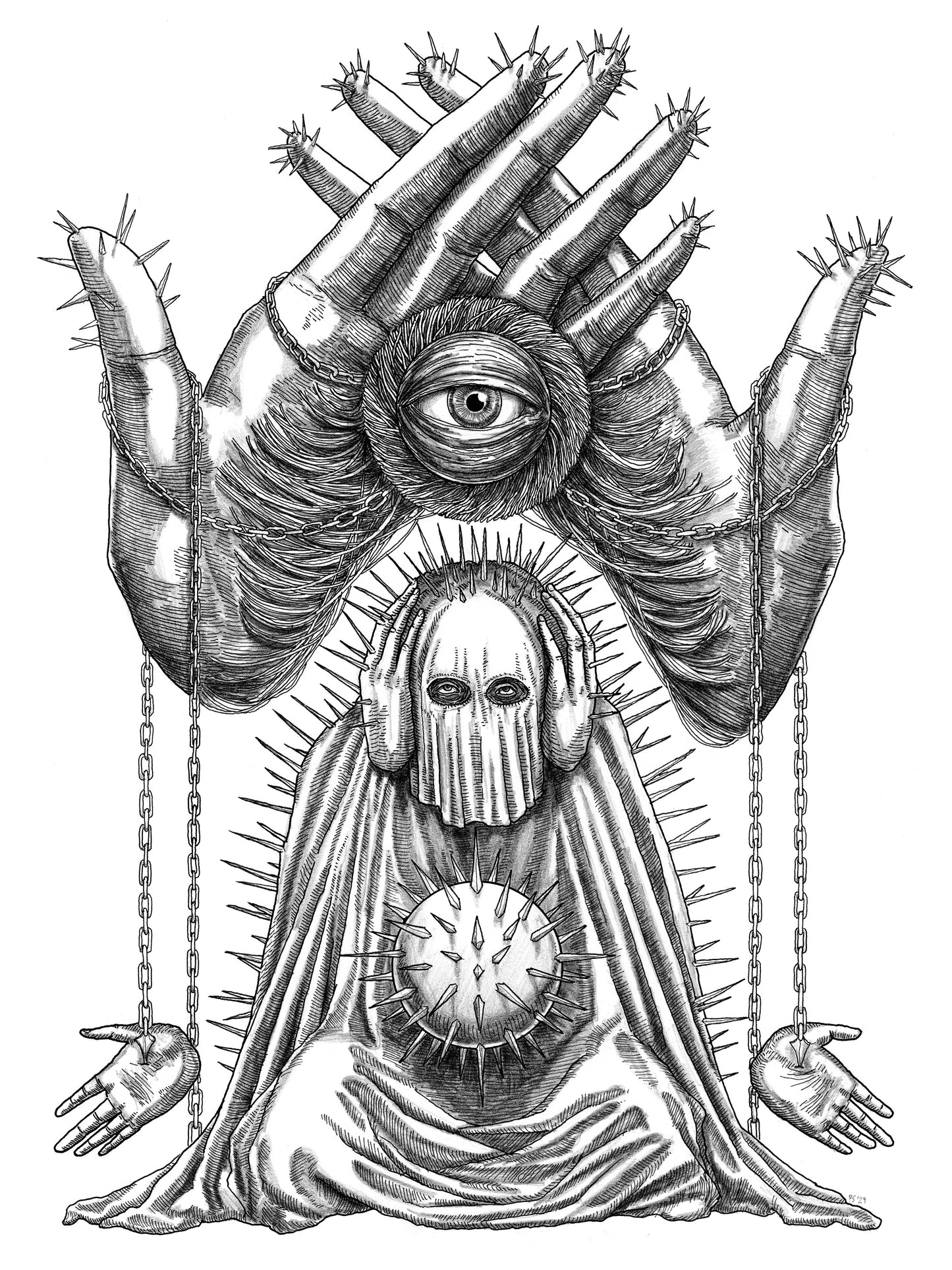 "Vexed I" Original Drawing