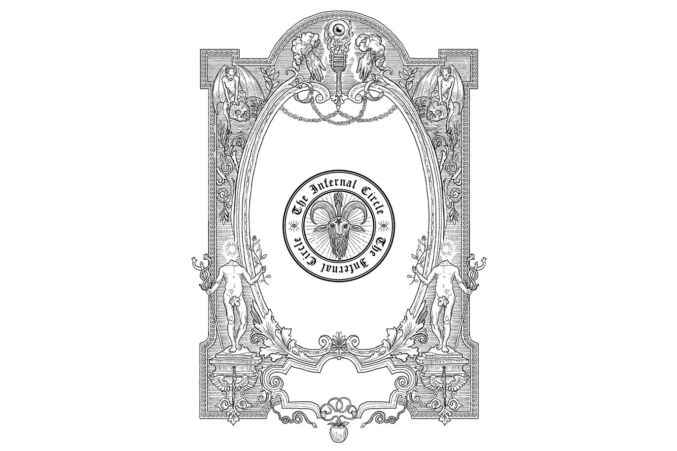 Infernal Circle // Illustrations & Brand Assets – Strifftease