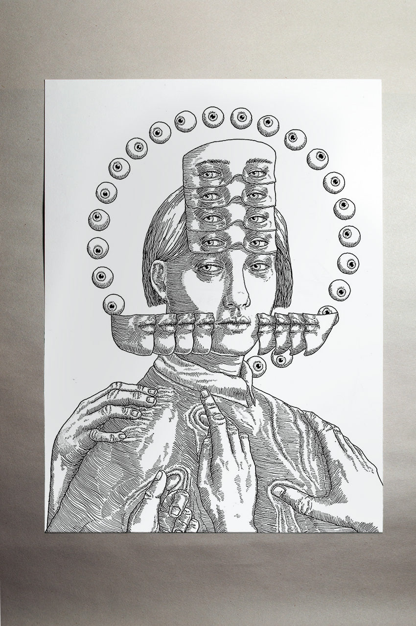 "Mask II" Original Drawing